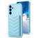 Samsung Galaxy A14 4G / 5G BF26 Wave Pattern Card Bag Holder Phone Case - Blue