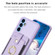 Samsung Galaxy A14 4G / 5G BF27 Metal Ring Card Bag Holder Phone Case - Purple