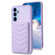 Samsung Galaxy A14 4G / 5G BF26 Wave Pattern Card Bag Holder Phone Case - Purple