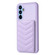 Samsung Galaxy A14 4G / 5G BF26 Wave Pattern Card Bag Holder Phone Case - Purple