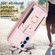 Samsung Galaxy A14 4G / 5G BF27 Metal Ring Card Bag Holder Phone Case - Pink