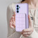 Samsung Galaxy A14 4G / 5G Grid Card Slot Holder Phone Case - Light Purple