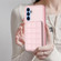 Samsung Galaxy A14 4G / 5G Grid Card Slot Holder Phone Case - Pink