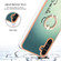 Samsung Galaxy A14 5G / 4G Electroplating Dual-side IMD Phone Case with Ring Holder - Smile