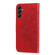 Samsung Galaxy A14 5G 7-petal Flowers Embossing Leather Phone Case - Red