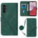 Samsung Galaxy A14 5G Crossbody 3D Embossed Flip Leather Phone Case - Dark Green