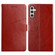 Samsung Galaxy A14 5G HT01 Y-shaped Pattern Flip Leather Phone Case - Brown