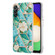 Samsung Galaxy A14 5G Splicing Marble Flower IMD TPU Phone Case - Blue Flower