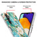 Samsung Galaxy A14 5G Splicing Marble Flower IMD TPU Phone Case - Blue Flower