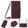Samsung Galaxy A14 5G Crossbody 3D Embossed Flip Leather Phone Case - Wine Red