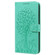 Samsung Galaxy A14 5G Tree & Deer Pattern Pressed Printing Horizontal Flip Leather Phone Case - Green