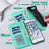 Samsung Galaxy A14 5G Tree & Deer Pattern Pressed Printing Horizontal Flip Leather Phone Case - Green