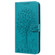 Samsung Galaxy A14 5G Tree & Deer Pattern Pressed Printing Horizontal Flip Leather Phone Case - Blue