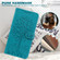 Samsung Galaxy A14 5G Tree & Deer Pattern Pressed Printing Horizontal Flip Leather Phone Case - Blue
