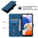 Samsung Galaxy A14 5G Skin-feel Embossed Leather Phone Case - Blue