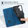 Samsung Galaxy A14 5G Skin-feel Embossed Leather Phone Case - Blue