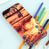 Samsung Galaxy A14 5G Precise Hole Oil Painting Pattern PC Phone Case - Sunset