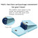 Samsung Galaxy A14 4G / 5G Vertical Metal Buckle Wallet Rhombic Leather Phone Case - Blue