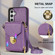 Samsung Galaxy A14 5G / 4G Zipper Hardware Card Wallet Phone Case - Purple