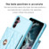 Samsung Galaxy A14 4G / 5G Horizontal Metal Buckle Wallet Rhombic Leather Phone Case - Blue