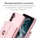 Samsung Galaxy A14 4G / 5G Horizontal Metal Buckle Wallet Rhombic Leather Phone Case - Pink