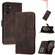 Samsung Galaxy A14 5G Cubic Skin Feel Flip Leather Phone Case - Brown
