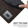 Samsung Galaxy A14 5G Cubic Skin Feel Flip Leather Phone Case - Brown