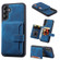 Samsung Galaxy A14 5G Skin Feel Dream Anti-theft Brush Shockproof Portable Skin Card Bag Phone Case - Peacock Blue