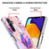 Samsung Galaxy A14 5G Electroplating IMD Splicing Dual-side Marble TPU Phone Case - Light Purple
