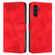 Samsung Galaxy A14 4G / 5G Dream Triangle Leather Phone Case with Lanyard - Red