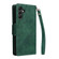 Samsung Galaxy A14 5G Rivet Buckle 9 Cards Three Fold Leather Phone Case - Green