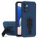 Samsung Galaxy A14 5G Strap Holder Shockproof Protective Phone Case with Lens Film - Blue + Black