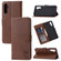 Samsung Galaxy A14 5G Embossed Happy Cat Pattern Flip Leather Phone Case - Brown