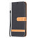 Samsung Galaxy A14 5G Color Block Denim Texture Leather Phone Case - Black