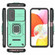 Samsung Galaxy A14 5G Sliding Camshield TPU + PC Shockproof Phone Case with Holder - Green