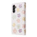 Samsung Galaxy A14 5G Bronzing Painting RFID Leather Phone Case - Bloosoming Flower