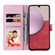 Samsung Galaxy A14 5G Bronzing Painting RFID Leather Phone Case - Bloosoming Flower