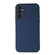 Samsung Galaxy A14 5G Accurate Hole Carbon Fiber Texture PU Phone Case - Blue