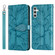 Samsung Galaxy A14 5G Life Tree Embossing Pattern Leather Phone Case - Blue