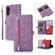 Samsung Galaxy A14 5G Zipper Card Slot Buckle Wallet Leather Phone Case - Purple