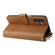 Samsung Galaxy A14 5G 9 Card Slots Zipper Wallet Bag Leather Phone Case - Brown