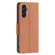 Samsung Galaxy A14 5G Litchi Texture Pure Color Leather Phone Case - Brown