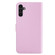 Samsung Galaxy A14 5G Tricolor Stitching Flip Leather Phone Case - Pink