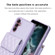 Samsung Galaxy A14 4G / 5G Vertical Wallet Rhombic Leather Phone Case - Purple
