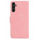 Samsung Galaxy A14 5G Skin Feel Pure Color Flip Leather Phone Case - Pink