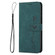 Samsung Galaxy A14 5G Skin Feel Heart Pattern Leather Phone Case - Green