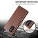 Samsung Galaxy A14 4G/5G LC.IMEEKE Calf Texture Leather Phone Case - Brown