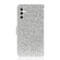 Samsung Galaxy A14 5G Glitter Powder Filp Leather Phone Case - Silver