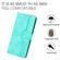 Samsung Galaxy A14 5G Heart Pattern Skin Feel Leather Phone Case - Light Blue