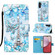 Samsung Galaxy A14 5G Colored Drawing Pattern Plain Weave Leather Phone Case - Tower Butterfly